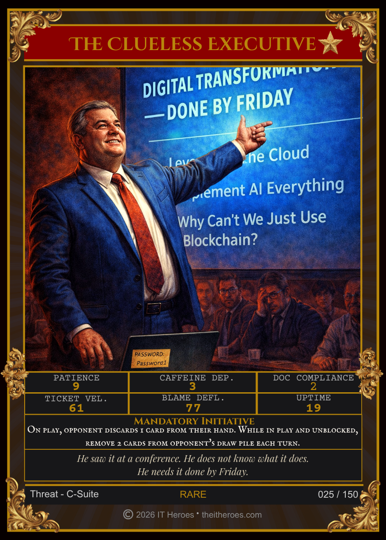 IT Heroes Trading Card Game Booster Pack for IT Professionals — First Responders Series Booster Pack